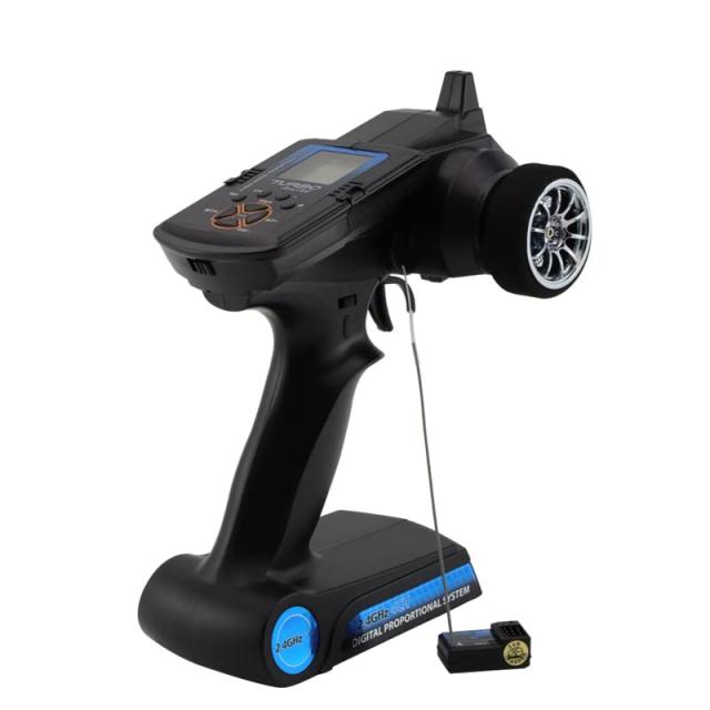 Turbo Racing 2.4G 4CH RCカー用送信機 技適認証済みP62 ターボレーシング 電動カー用プロポセット トランスミッター レ