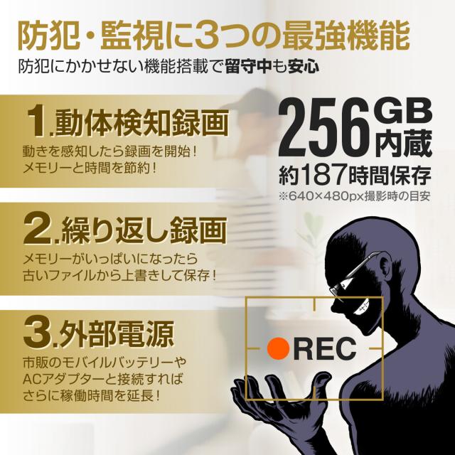 【当社完全オリジナル】Gexa(ジイエクサ) スパイカメラ 4K ワイヤレス充電器型カメラ 小型カメラ [GX-311] 防犯カメラ Wi-Fi モニター マグネット モバイルバッテリー_11