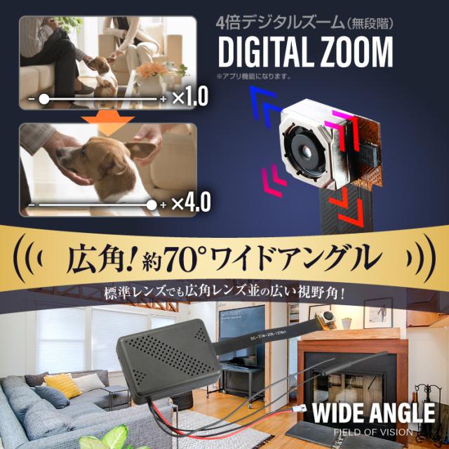 Gexa(ジイエクサ) 4K 小型カメラ 基板完成実用ユニット UT-128 防犯