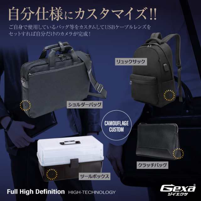 Gexa(ジイエクサ) 小型カメラ USBケーブルレンズ ピンホールレンズ 