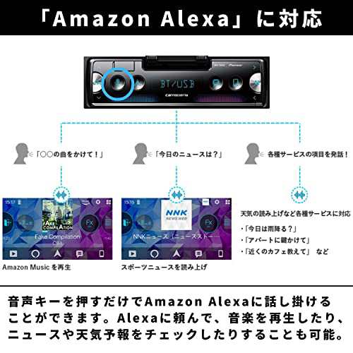 Pioneer パイオニア オーディオ MVH-7500SC 1D メカレス Bluetooth USB iPod iPhone AUX DSP カロッツェリア