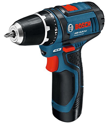 Bosch Professional(ボッシュ) 10.8V コードレスドライバードリル (2.0Ahバッテリー2個・充電器・キャリングケース付) GSR10.8-2-LIN