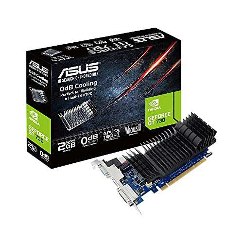 ASUSTek NVIDIA GeForce GT 730 / 2GB GDDR5 / HDMI 2.0b / HDMI 1.4a / ファンレス設計 / 2slot / GPU Tweak II / GT730-SL-2GD5-BRK