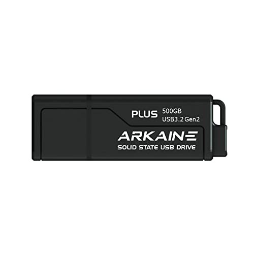 ARKAINE USBメモリ 500GB USB 3.2 Gen2 UASP SuperSpeed+ 超高速 USBメモリー 最大読出速度600MB/s、最大書込速度500MB/s