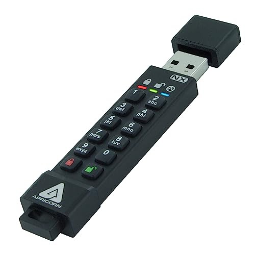 Apricorn Aegis Secure Key 3NX - USB3.0 Flash Drive ASK3-NX-8GB USBメモリ 8GB キーロック式 HD2239