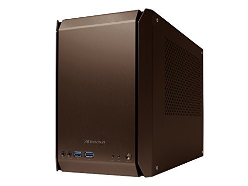 AS Enclosure RS01 PCケース ショコラブラウンアルマイト ASE-RS01-BR