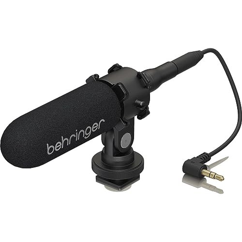 Behringer カメラ用コンデンサーショットガンマイクロフォン 3.5mm端子 VICEO MIC ブラック