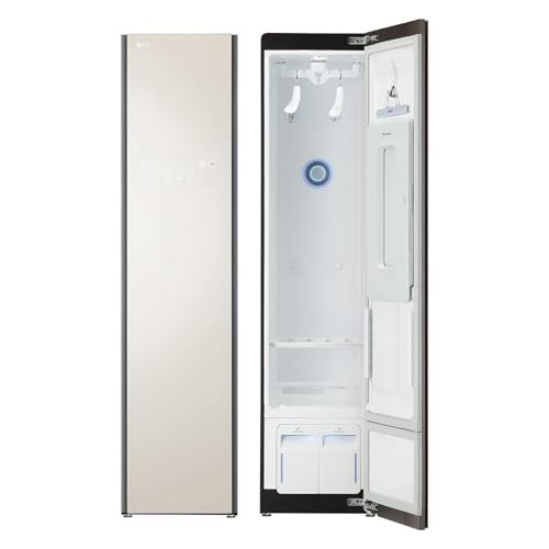 LG Styler S3BNF 衣類ケア 花粉 ウイルス ダニ ニオイ除去 スチーム衣類ケア しわ伸ばし ミストベージュ色 スーツ コート ウール ニット シルク 機能素材をケアー しわ取り 毛布除菌