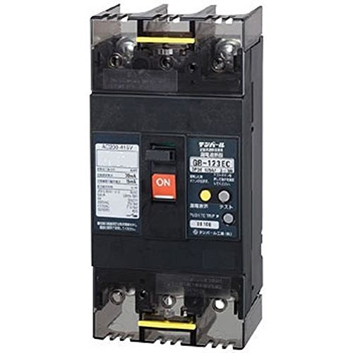 テンパール工業 Eシリーズ 経済タイプ 漏電遮断器 OC付 125A 30kW 123EC12W24