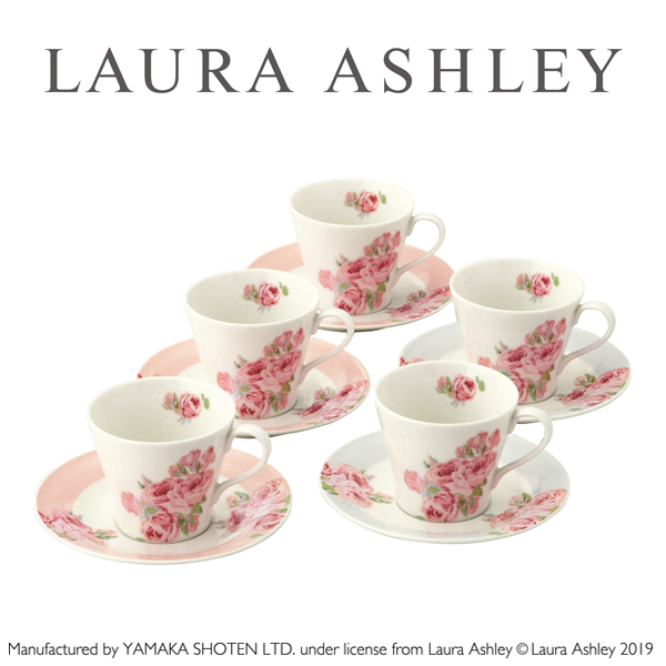 Laura Ashleyローラアシュレイ クチュールローズ ５客コーヒーセット Big Ki イギリス ブランド 食器 ギフトコーヒーカップ 記念品 の通販はau Pay マーケット 株式会社ポニー
