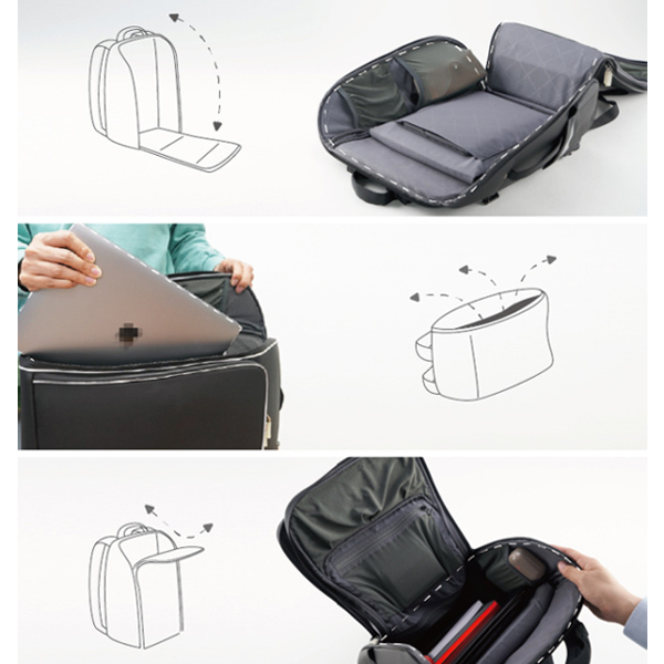 TDN27ポケットビジネスバックパック  (大容量 リュックサック サポートベルト付き 27個の収納スペース THREE DOG NIGHT)の通販は