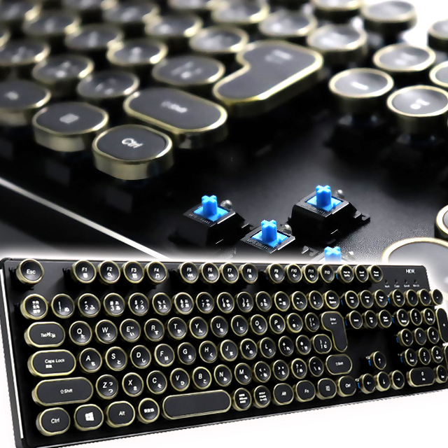 PC パソコン キーボード タイプライター タイピング レトロ 入力 重厚
