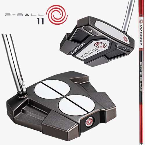 日本仕様 オデッセイ 2022 2-BALL ELEVEN TOUR LINED パター STROKE LAB レッド 2ボール 11 イレブン ツアーライン ダブルベント