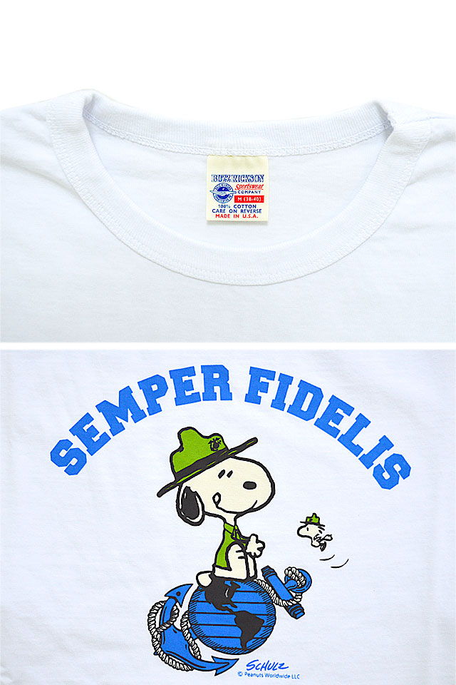 Buzz Peanuts長袖tシャツ Semper Fidelis Buzz Rickson S Br658 バズリクソンズ スヌーピー ロング Tシャツの通販はau Pay マーケット 和柄専門店 サクラスタイル