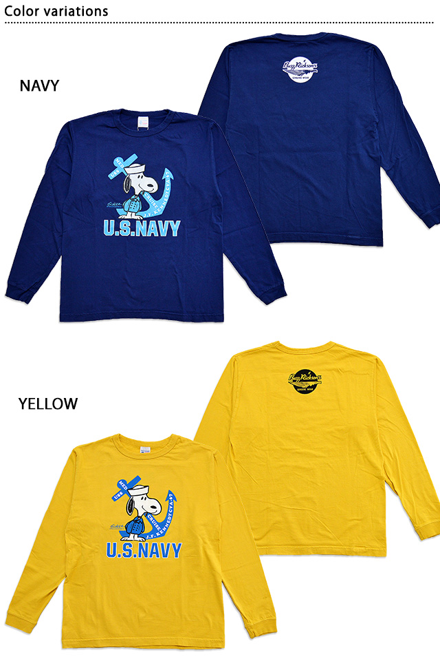 Buzz Peanuts長袖tシャツ Us Navy Buzz Rickson S Br バズリクソンズ スヌーピー ロングtシャツの通販はau Pay マーケット 和柄専門店 サクラスタイル