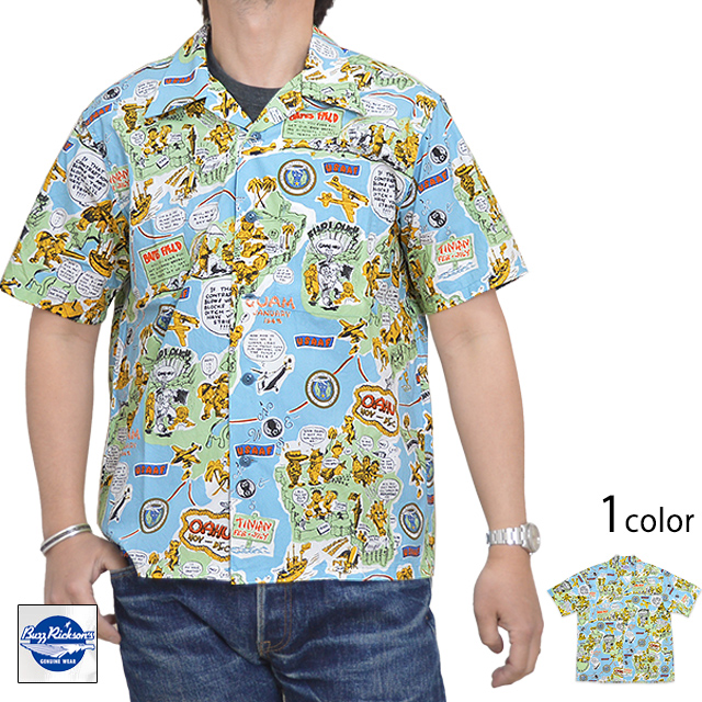 ハワイアンシャツ「20TH AIR FORCE AIRCRAFT REPAIR UNITS」 BUZZ RICKSON'S BR38670 バズリクソンズ アロハ ミリタリーの通販は