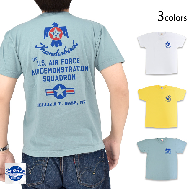 半袖Tシャツ「THUNDERBIRDS」 BUZZ RICKSON'S BR79705 バズリクソンズ サンダーバード ミリタリー