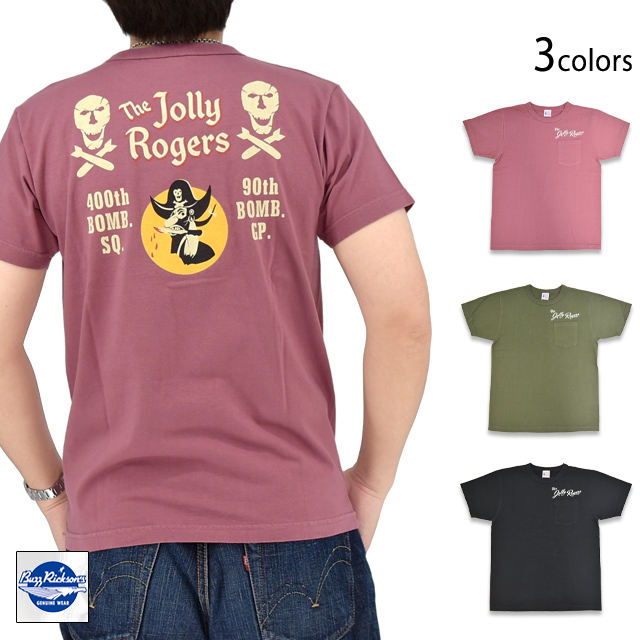 ポケット半袖Tシャツ「JOLLY ROGERS」 BUZZ RICKSON'S BR79711 バズリクソンズ ミリタリー 東洋エンタープライズ