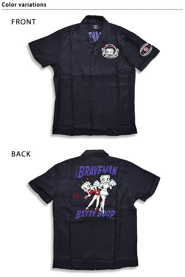 BR×BETTY レーヨン半袖シャツ The BRAVE-MAN BBB-2220 ブレイブマン