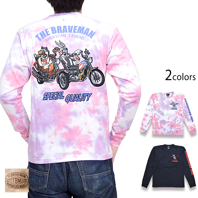 BR×LOONEYコラボ 天竺ロングTシャツ The BRAVE-MAN LTB-2201 ブレイブマン 刺繍 長袖 ルーニーチューンズの通販は 6,603円