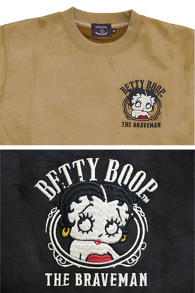 BR×BETTYコラボ 起毛フェイクスウェードロングTシャツ The BRAVE-MAN