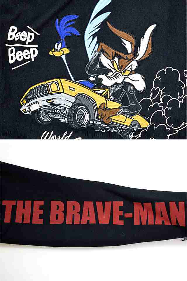 BR×LOONEYコラボ ボンディングライダースジャケット The BRAVE-MAN LTB