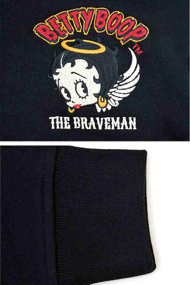 BR×BETTYコラボ 裏毛フルジップパーカー The BRAVE-MAN BBB-2304 BR×BETTYコラボ 裏毛フルジップパーカー The BRAVE-MAN BBB-2304