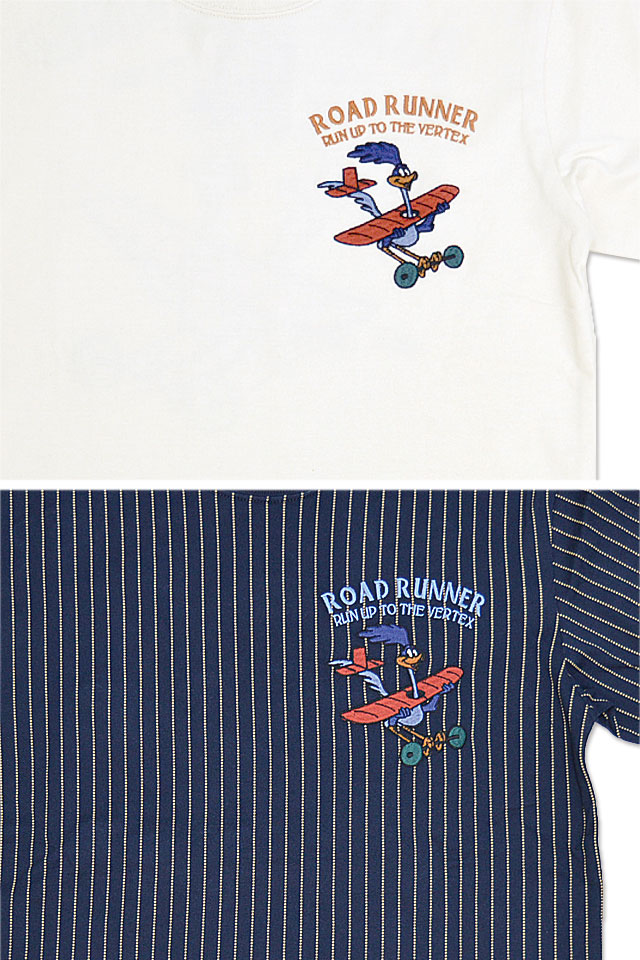 BR×LOONEYコラボ 天竺半袖Tシャツ The BRAVE-MAN LTB-2306 ブレイブマン 刺繍 ロードランナー バイカー_3