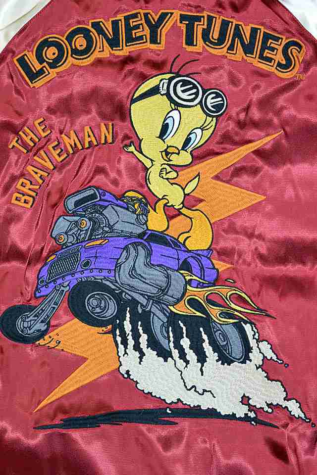 THE BRAVEMAN  LOONEY TUNES リバーシブル スカジャン中古品の取り扱いの為