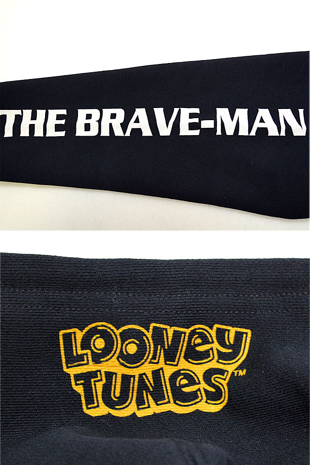 BR×LOONEYコラボ 裏毛フルジップスウェットパーカー The BRAVE-MAN LTB-2403 ブレイブマン 刺繍 ルーニー_4