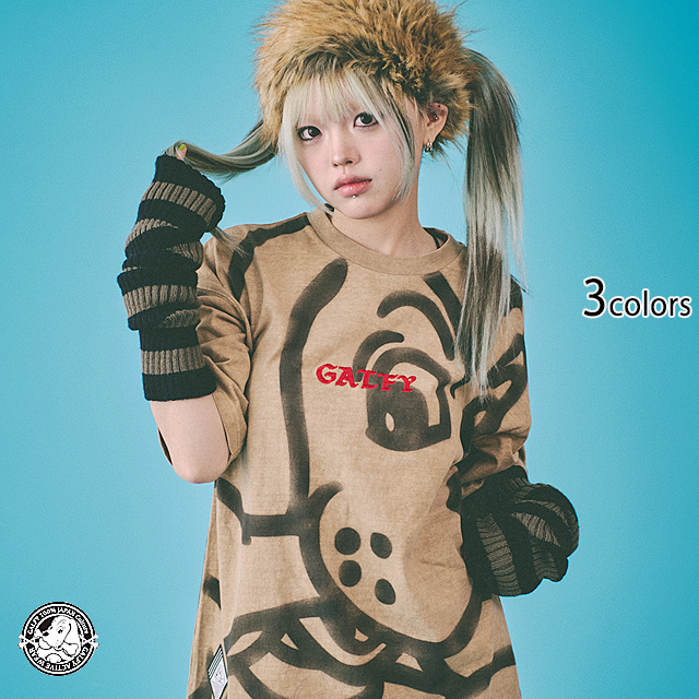 デッカわんちゃんTee GALFY 142053 ガルフィー ゆったりめ オーバーサイズ ユニセックス