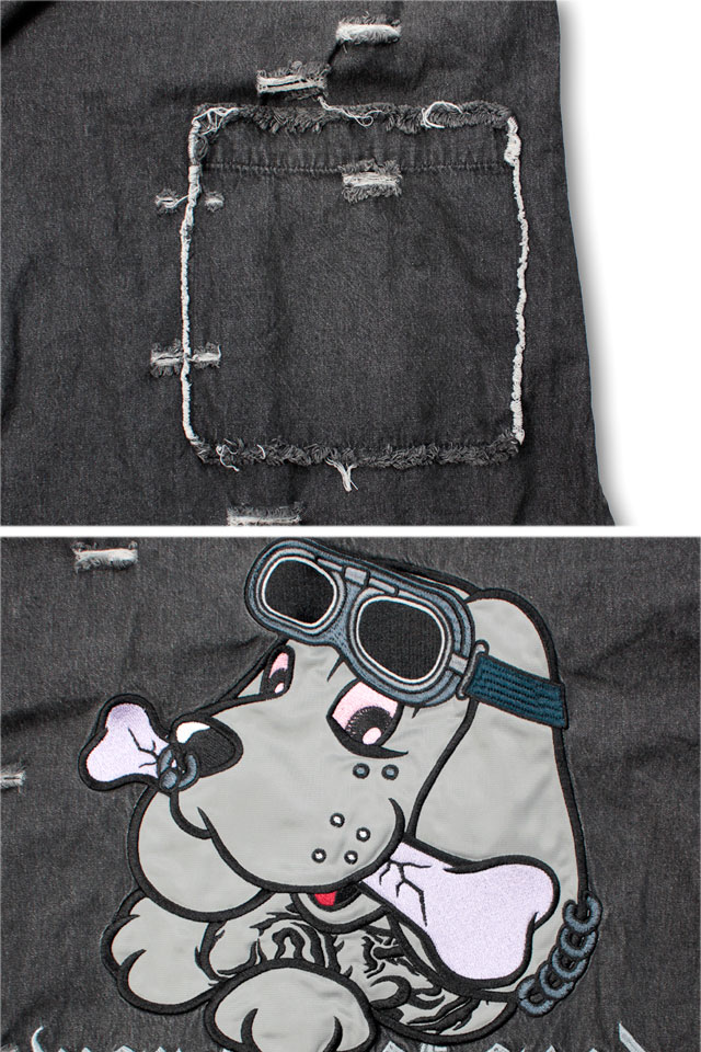 142061 メンズファッション 病みに染まりしボロボロ甚平 GALFY 152080