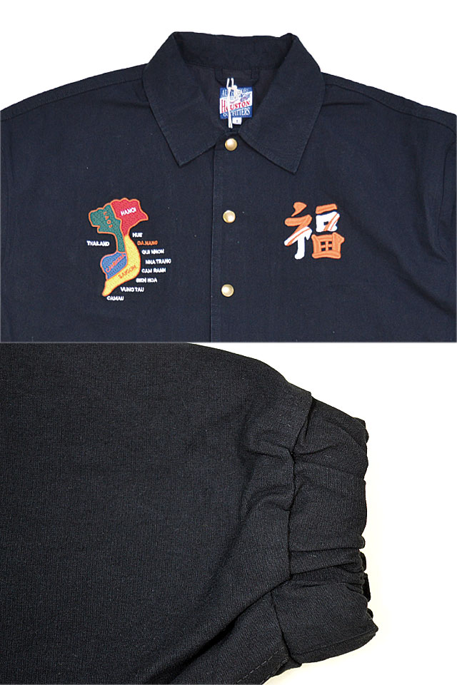 ベトナムコーチジャケット HOUSTON レディース 24HL012 ヒューストン ベトジャン 刺繍 和柄 アメカジ 虎_4