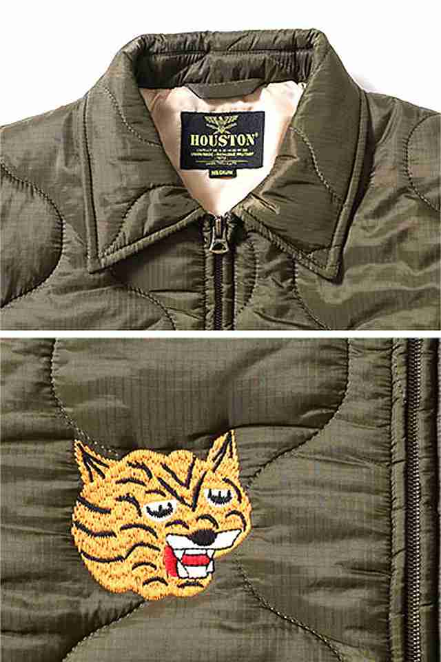 キルティングベトナムジャケット「TIGER」 HOUSTON 51200 ヒューストン ベトジャン 虎 和柄 和風 ミリタリー 刺繍｜au PAY  マーケット