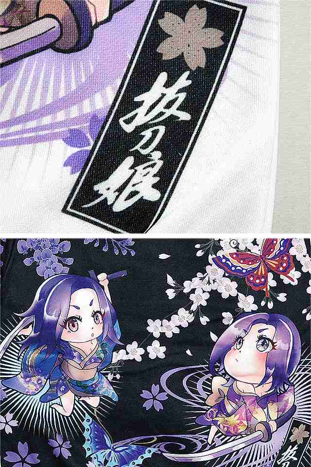 抜刀娘 ばっとうむちゅめパーカー 抜刀娘 221882 和柄 和風 ディフォルメ スエット カラフルの通販は