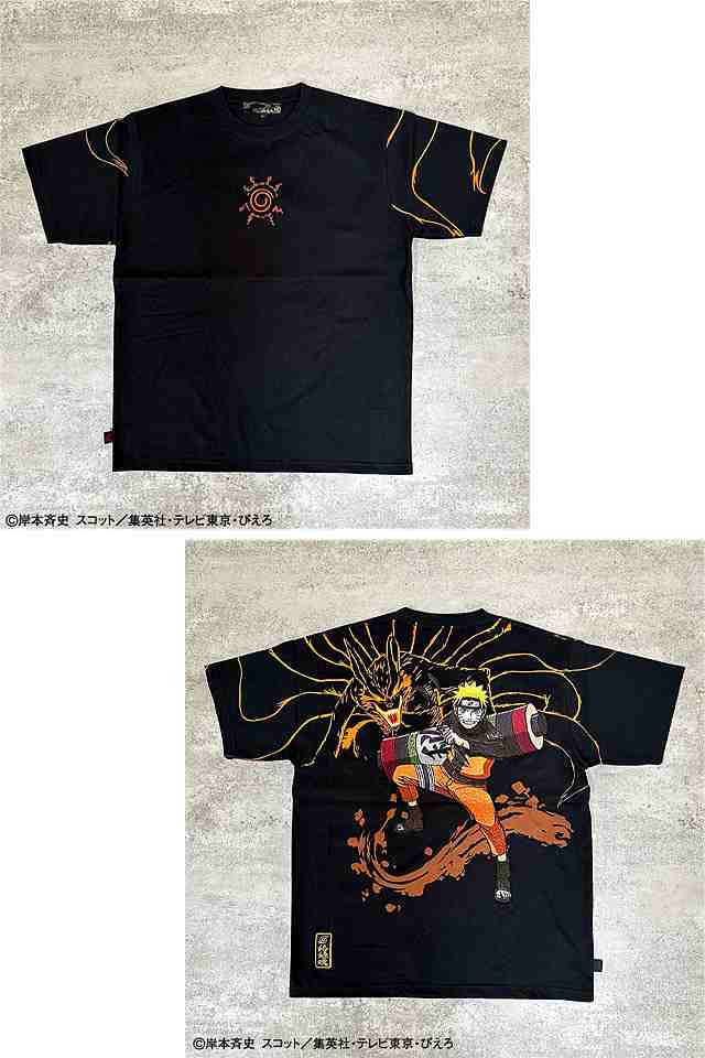 NARUTO×絡繰魂 【ナルト×クラマ】半袖Tシャツ 絡繰魂 242003 和