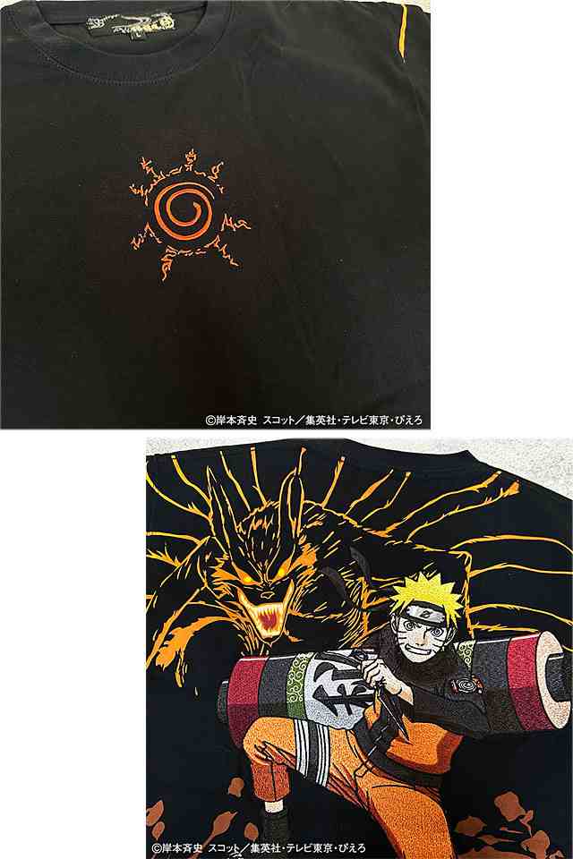 NARUTO×絡繰魂 【ナルト×クラマ】半袖Tシャツ 絡繰魂 242003 和