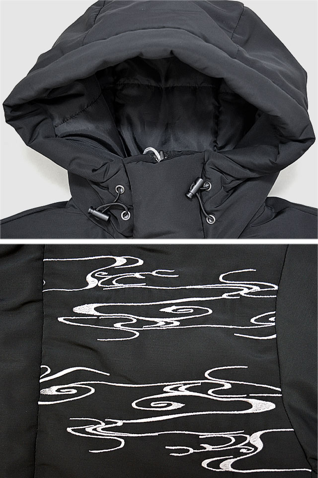 抜刀娘 凛 静夜黄昏中綿ブルゾン 抜刀娘 244046 和柄 和風 刺繍 アウターの通販は 抜刀娘 凛 静夜黄昏中綿ブルゾン 抜刀娘 244046 和柄 和風 刺繍 アウターの通販は