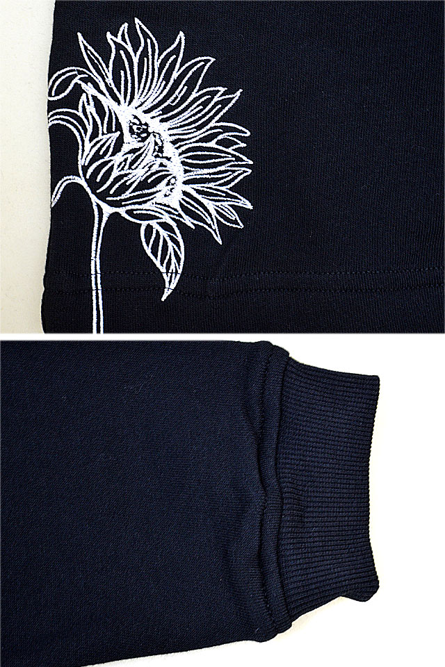 楽園スウェットトレーナー 今昔 KJ-29234 和柄 和風 狐 キツネ 刺繍 ユニセックス こんじゃく_4