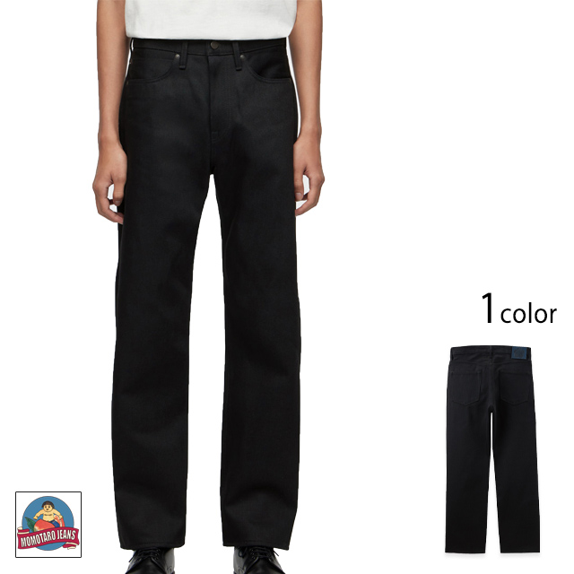 #100 STANDARD STRAIGHT 14.7oz スタンダードストレート ジッパーフライジーンズ・ブラック 桃太郎ジーンズ MMJZ1100 MOMOTARO JEANSの通販は