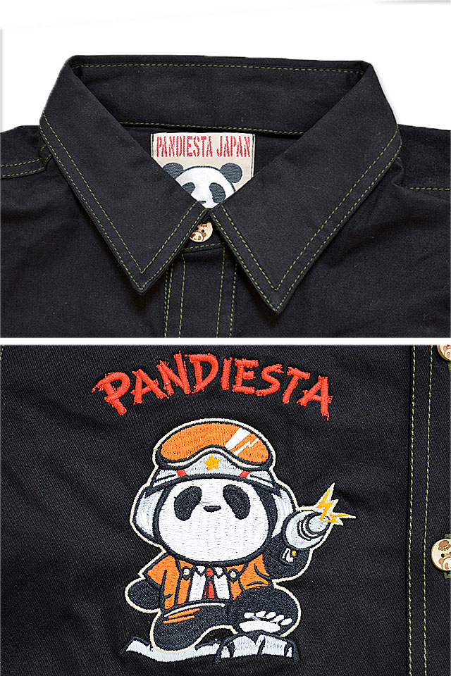 宇宙警備隊シャツ PANDIESTA JAPAN 541852 パンディエスタジャパン パンダ 刺繍_3