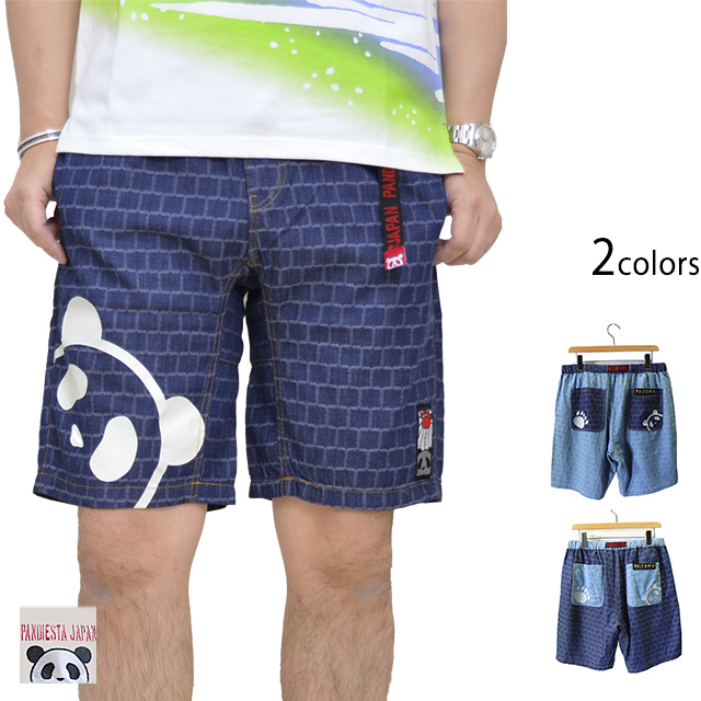 デニムジャガードショートパンツ PANDIESTA JAPAN 551603 パンディエスタジャパン パンダ ハーフパンツの通販は 6,930円