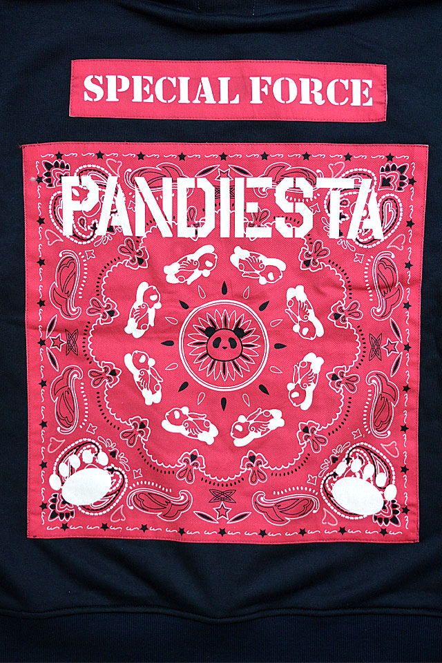 ペイズリー切替BIGパーカー PANDIESTA JAPAN 592951 パンディエスタジャパン パンダ ゆったりめ 男女兼用 ペイズリー切替BIGパーカー PANDIESTA JAPAN 592951 パンディエスタ