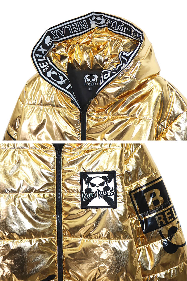 B/W-PDJ RELAXシリーズ エナメル中綿ジャケット PANDIESTA JAPAN