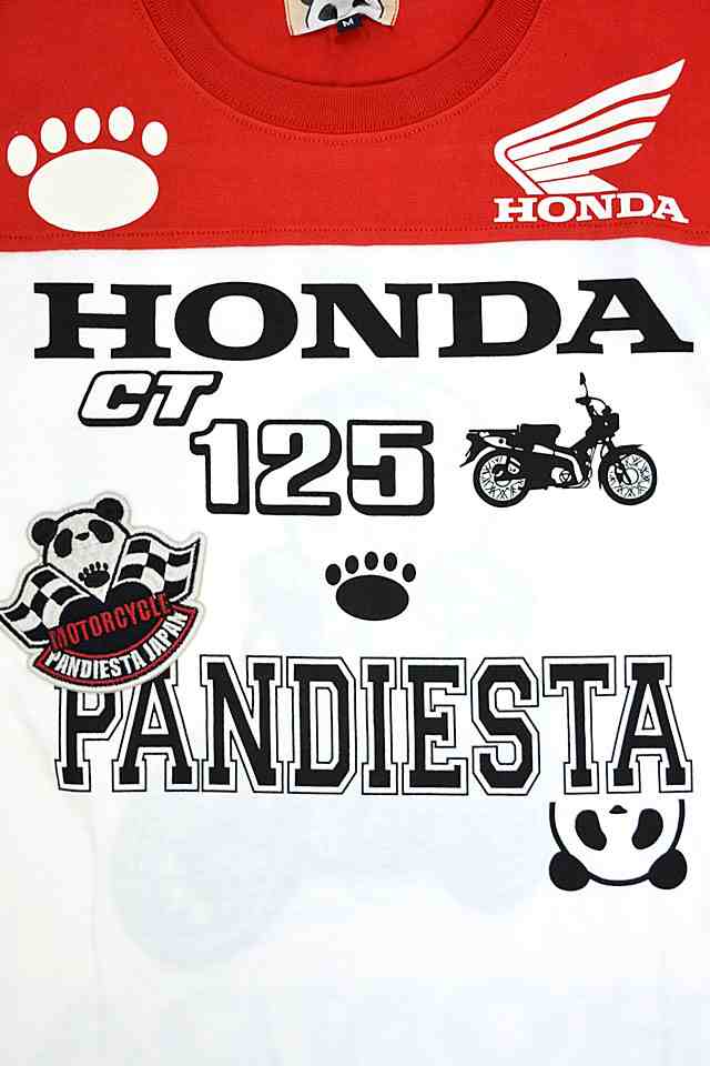 HONDA×PANDIESTA CT125フットボールTシャツ PANDIESTA JAPAN 523501