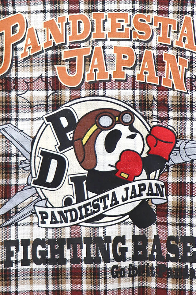 PDJ FIGHTERチェックシャツ PANDIESTA JAPAN 533602 パンディエスタジャパン パンダ ミリタリー 刺繍_5
