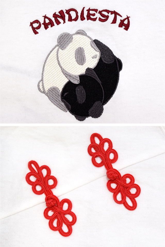 太陰太極パンダBIGフェイクレイヤーTシャツ PANDIESTA JAPAN 575200