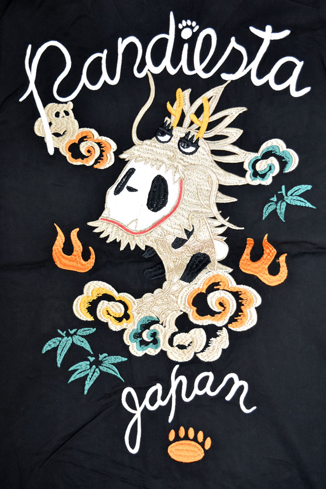パンドラゴン総刺繍半袖シャツ PANDIESTA JAPAN 585202 パンディエスタジャパン パンダ スカシャツ_4