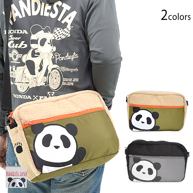布帛×ボア ショルダーバッグ PANDIESTA JAPAN 564357パンディエスタジャパン パンダ かばん ユニセックスの通販は