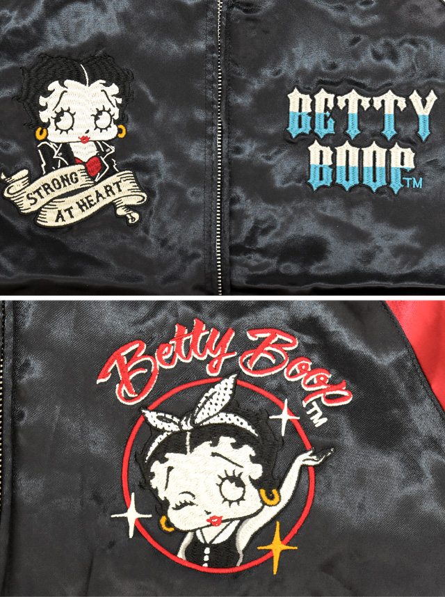 BETTY×ネバーマインド リバーシブルスカジャン NEVER MIND BBN-2609 ベティーちゃん 刺繍 スーベニアジャケット_3